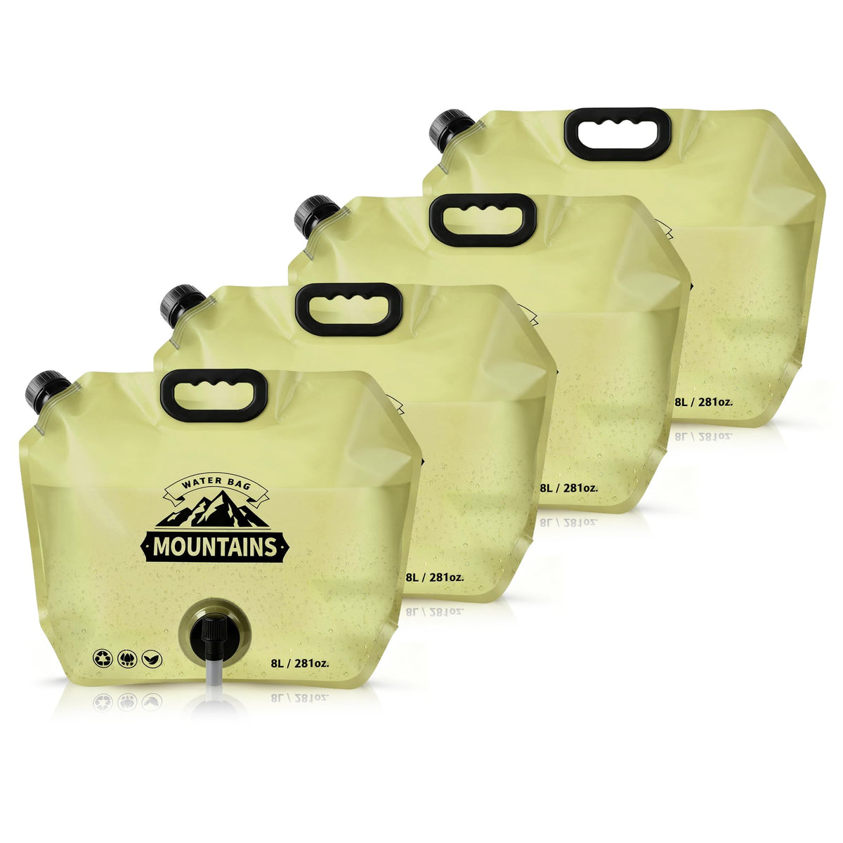 Camping Water Container, Collapsible 2 Gallon Water Jug - Image 1
