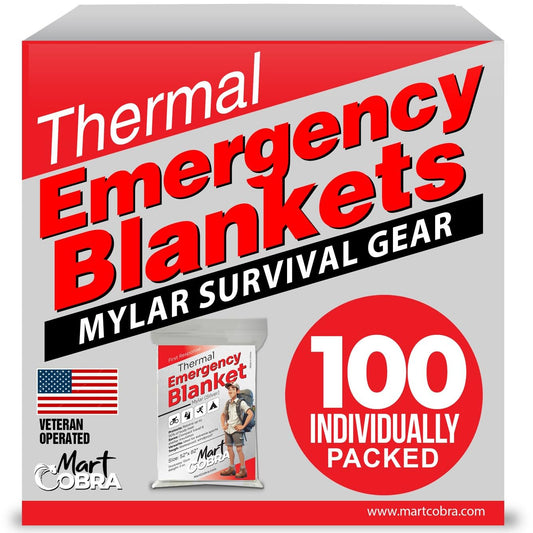 Emergency Blanket Mylar Thermal Space Survival Gear & - Image 1