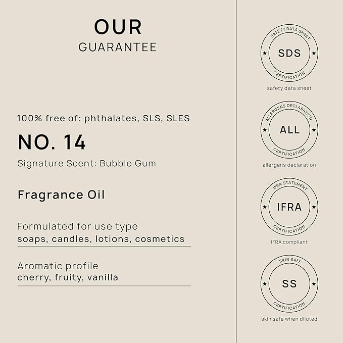 VINEVIDA [32oz] Bubble Gum Fragrance Oil for Candle Making and Soap Making - Premium Candle Scents for Soy Candles