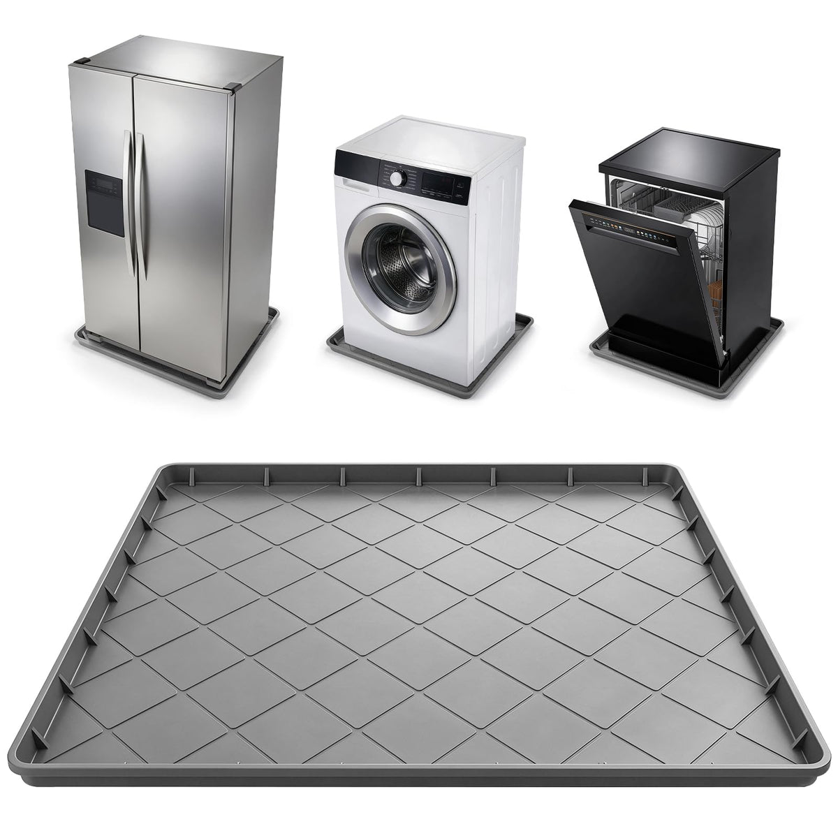 Silicone Washing Machine Drain Pan, 32"X30.1“ Drain Pan - Image 1