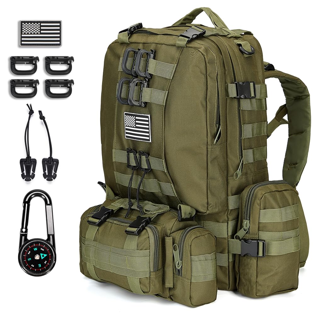 Large Military Tactical Backpack for Men, 40-50L Backpacks - Image 1