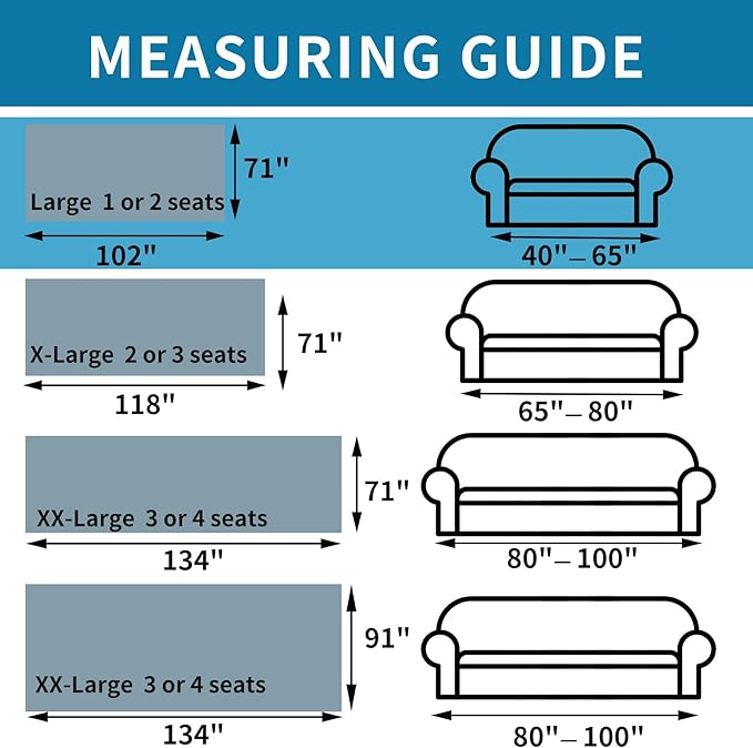 HAOMAIJIA Non Slip Couch Cover Sofa Covers for 2 Cushion Couch Washable sectional Couch Covers L Shaped for Dogs pet Furniture Protector Couch Cover Blanket for Living Room (TM-Grey, 71"x102")