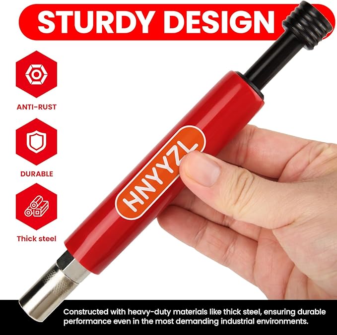 HNYYZL Red Grease Fitting Cleaning Tool and Flushes Out Old Dried Grease from Fittings