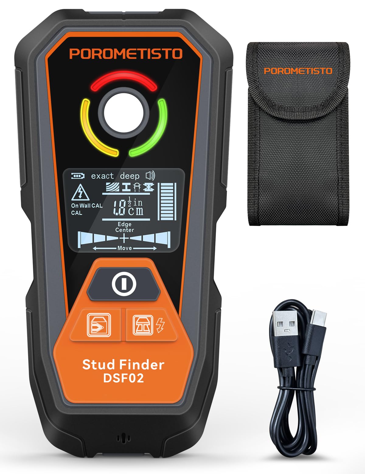 Rechargeable 6 in 1 Stud Finder Wall Scanner | Home Repair - Image 1