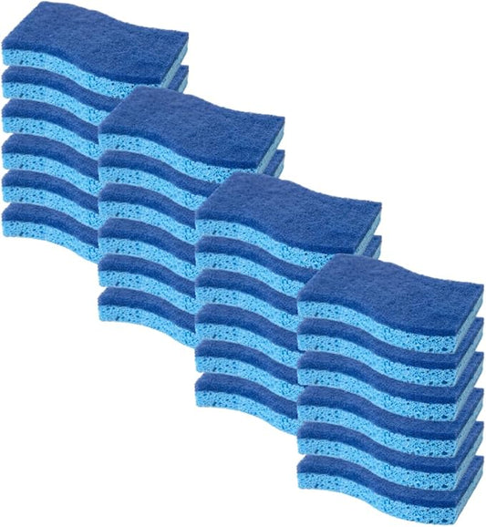 CELOX Sponges Kitchen, Sponge for Dishes, Cleans Fast Without Scratching, Blue