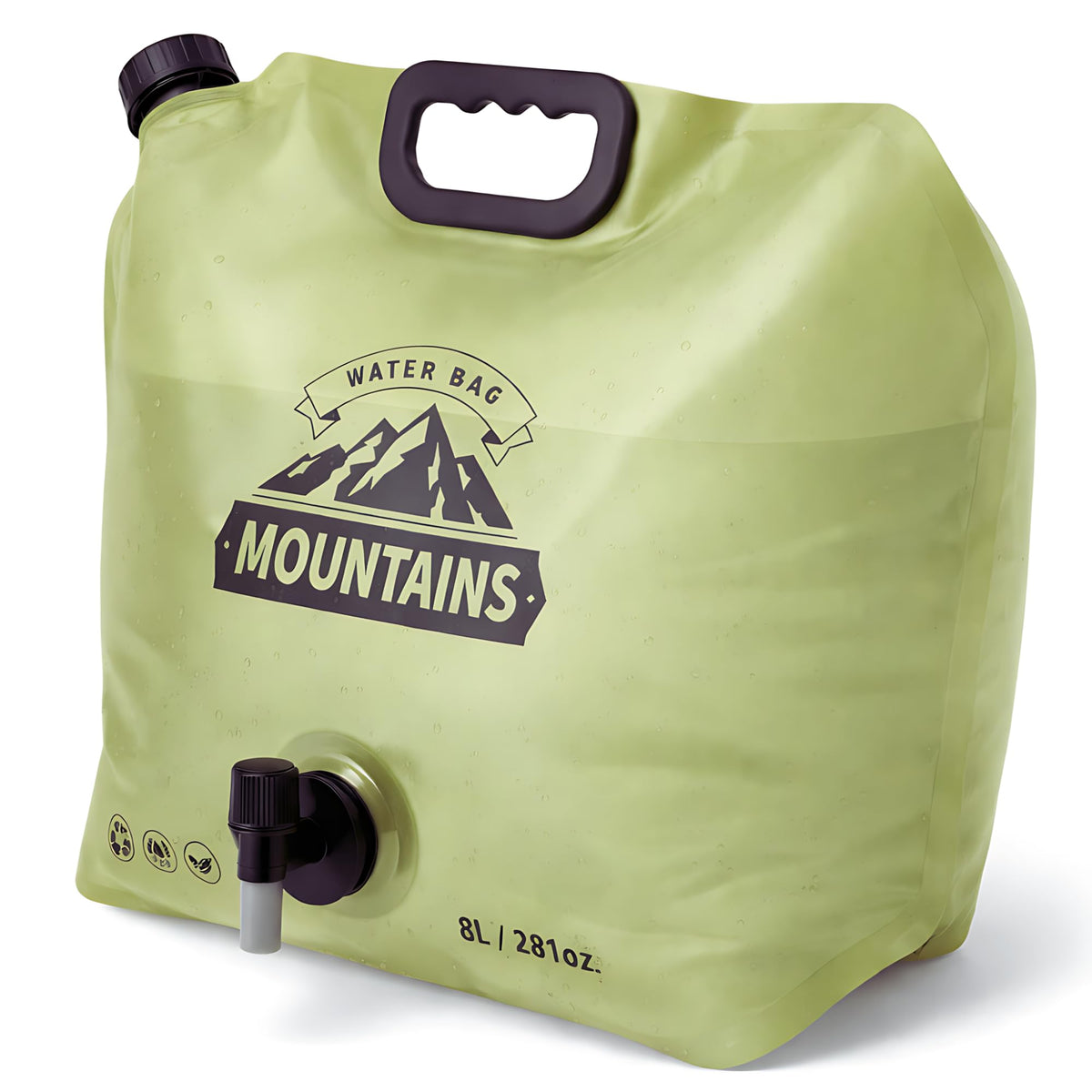 Camping Water Container 2.1 Gallon Collapsible Water Jug - Image 1