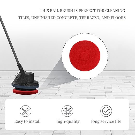 12”Cleaning Orbiter Floor Pads 437.049 for Oreck ORB550MC Orbiter Floor Machine - Red 2pcs