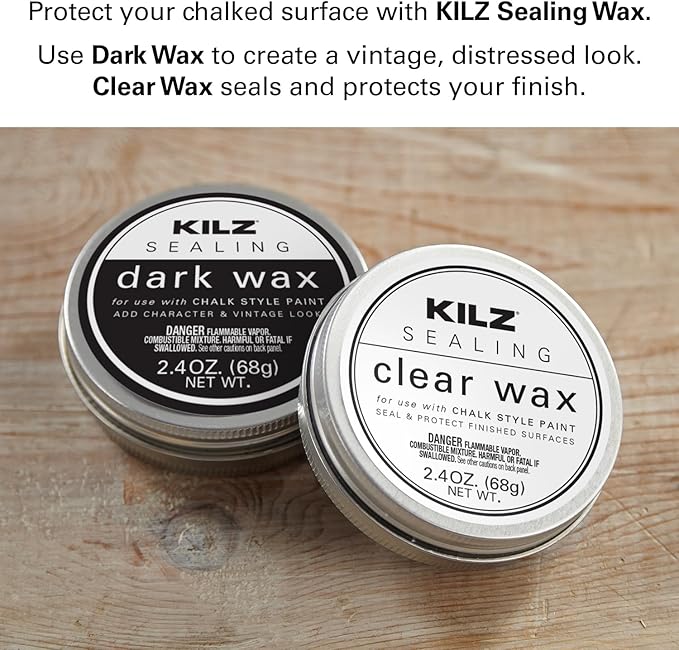 KILZ Protective Sealing Wax, Interior, Clear, 2.4 Ounces