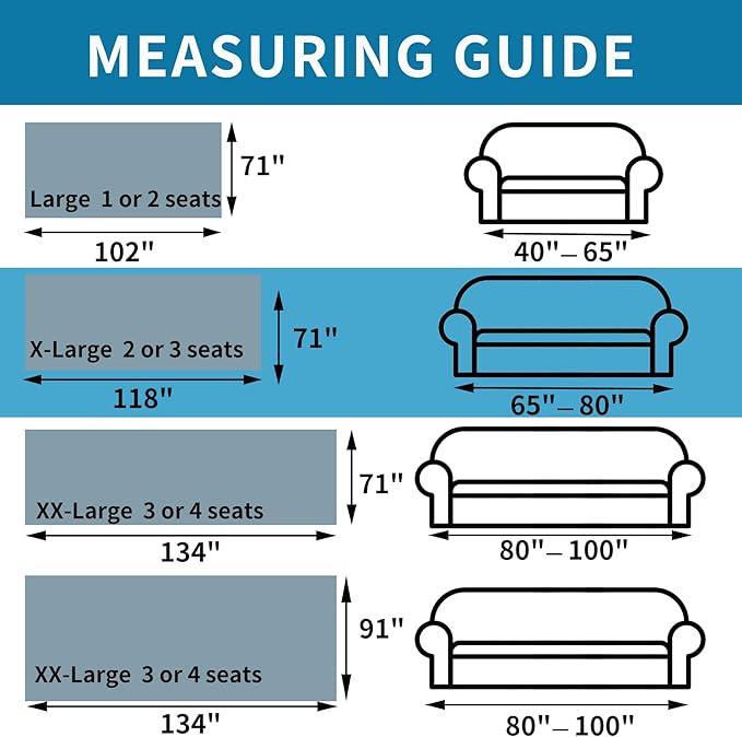 HAOMAIJIA Non Slip Couch Cover Sofa Covers for 3 Cushion Couch Washable sectional Couch Covers for Dogs pet Furniture Protector Couch Cover Blanket for Living Room (TM-Grey, 71"x118")