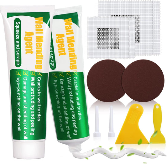 Wall Repair Kit – Spackle Patch & Fill for Holes, Cracks & Nail Holes (2-Pack)