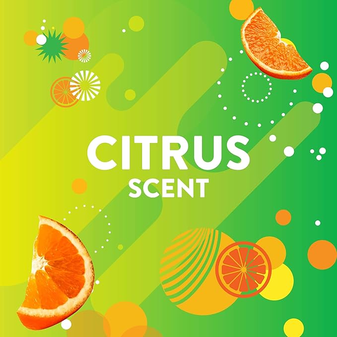 Scrubbing Bubbles Toilet Bowl Wand Cleaner Refills, Fresh Brush Heavy Duty Cleaner Toilet Refill Pads, Removes Limescale & Odors, Citrus Scent, 8 Count (Pack of 8)