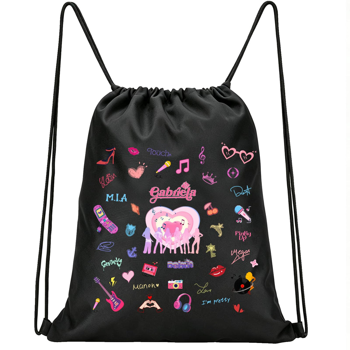 Katsye Bag Backpack Drawstring Bag Sports Gym Sackpack - Image 1