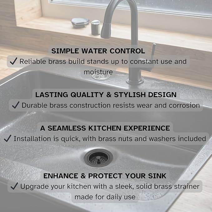 Westbrass D214-12 3-1/2" Post Style Large Kitchen Sink Basket Strainer, Oil Rubbed Bronze