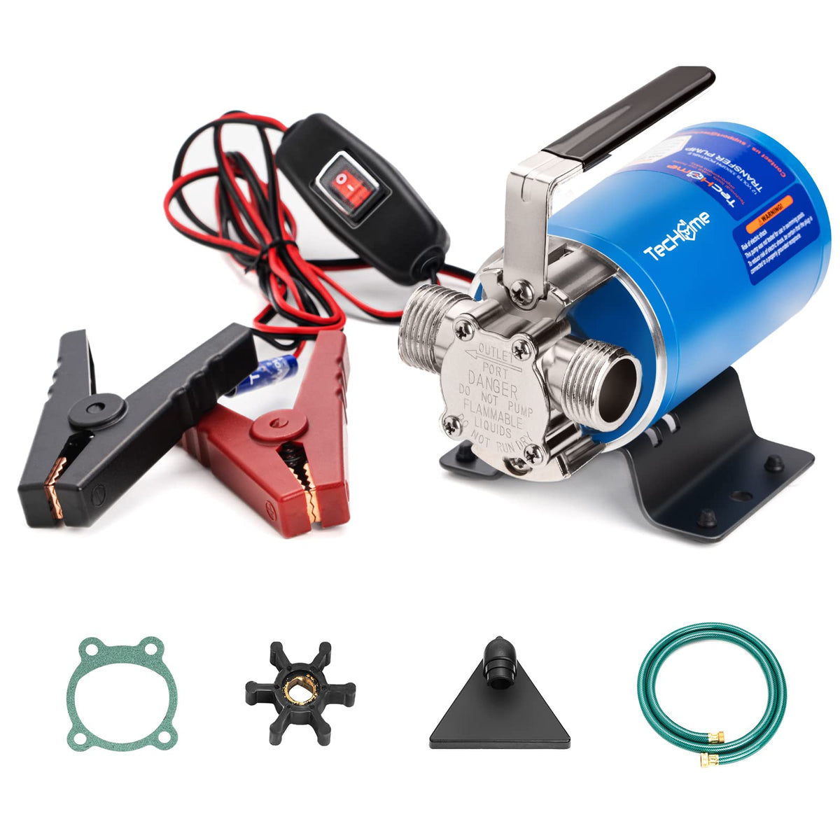 TecHome 12V Water Transfer Pump Water Pump Portable - Image 1