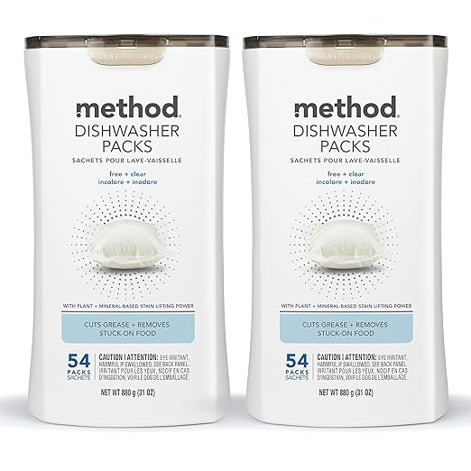 Method Dishwasher Detergent Packs + Finish Jet-Dry Rinse Aid