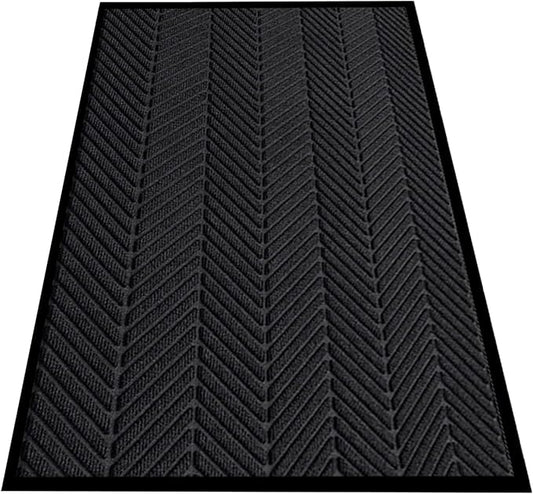Front Door Mat,4'x6' Indoor Outdoor Entry Mat, Commercial Door Mat Indoor Outdoor Entrance, Heavy Duty Welcome Mat, Rubber Backing Non Slip Doormat for Entryway,Large Industrial Entry Rug
