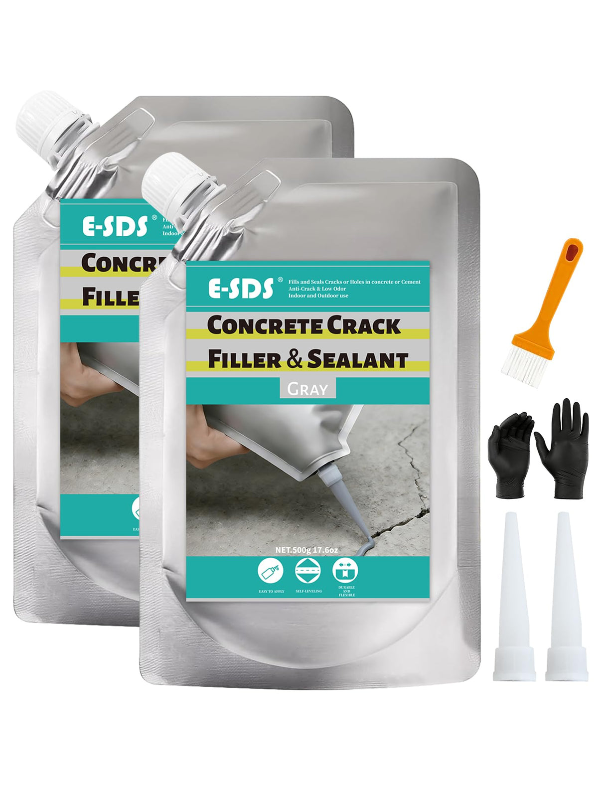 E-SDS Cement Crack Filler Self-Leveling, 2.2LB Concrete | Home Repair - Image 1