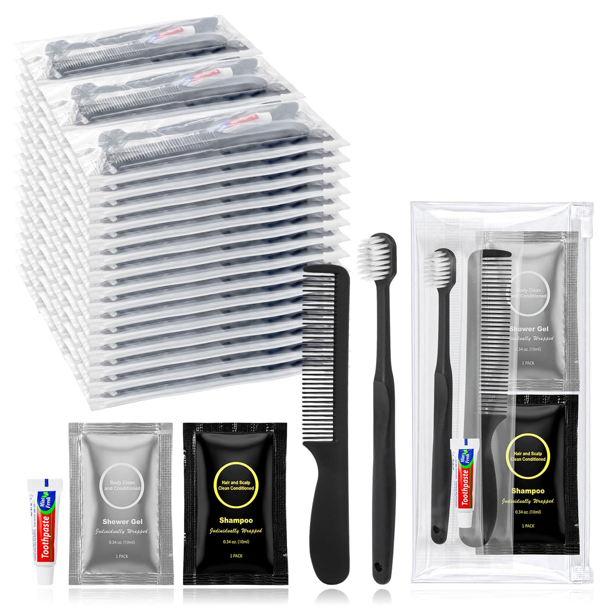 Travel Toiletry Kits in Bulk Homeless Personal Hygiene Kit - Image 1