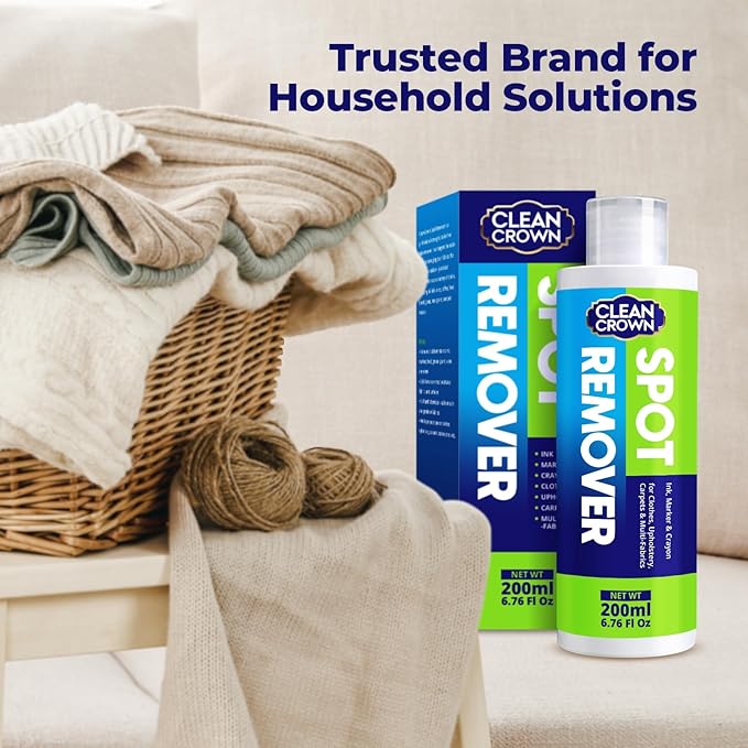 Ink Remover from Clothes (6.8 fl oz), Stain Lifter for Pen, Marker & Printer, Fast-Acting Ink Stain Remover for Fabric, Upholstery & Carpet, Gentle on Most Washable Materials