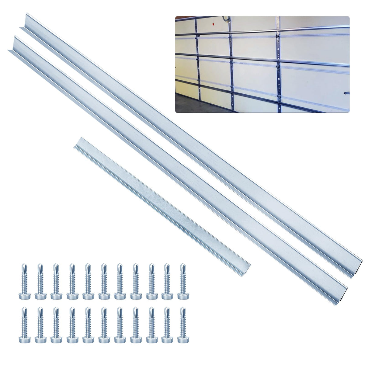 1 Set of 16FT Garage Door Strut Support Brace,16' - Image 1