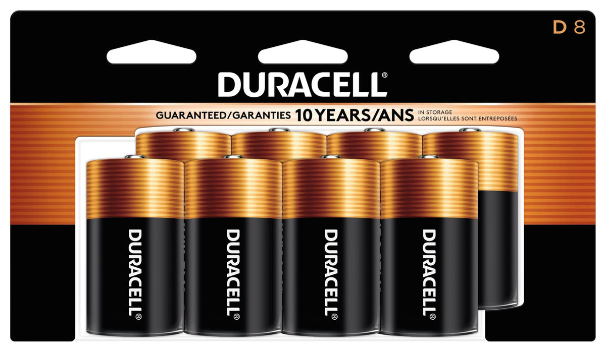 Duracell Coppertop D Batteries, 8 Count - Image 1