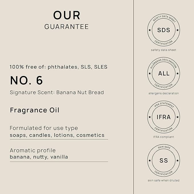 VINEVIDA [32oz] Banana Nut Bread Fragrance Oil for Candle Making and Soap Making - Premium Candle Scents for Soy Candles