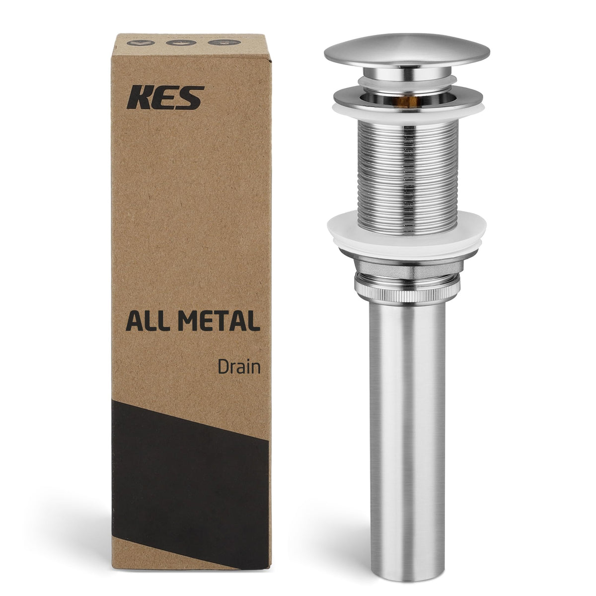KES Bathroom Sink Drain Without Overflow Vessel Sink - Image 1