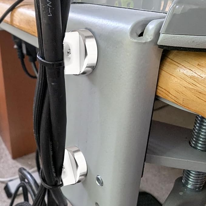 Magnetic Cable Zip Tie Mounts 18 lbs Cable Holders 18 lbs Pull Force Wire Management (20mm 20Pcs)