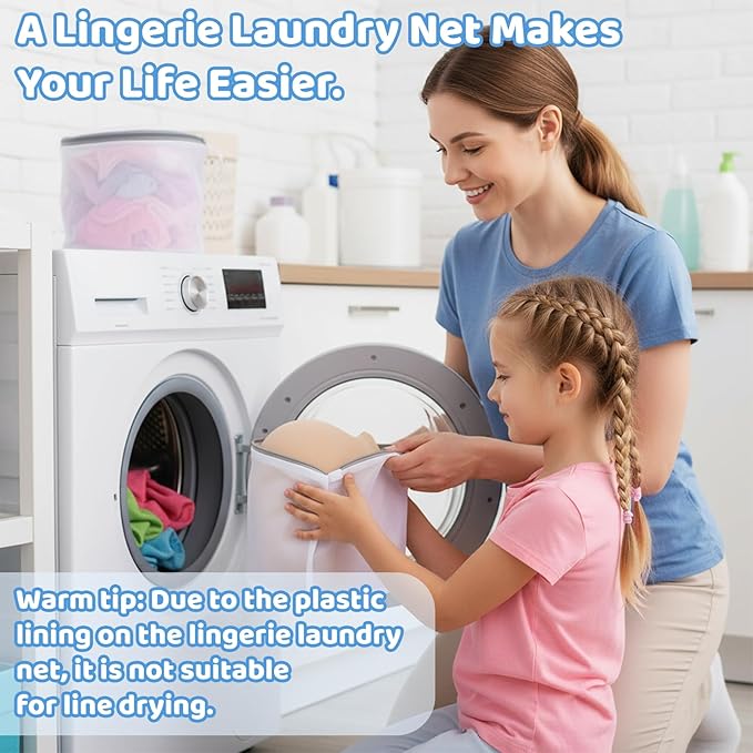 2pcs Mesh Bra Washing Bags Bra Laundry Bags for Machine Bras Wash Protector Delicates Lingerie Bag for Laundry