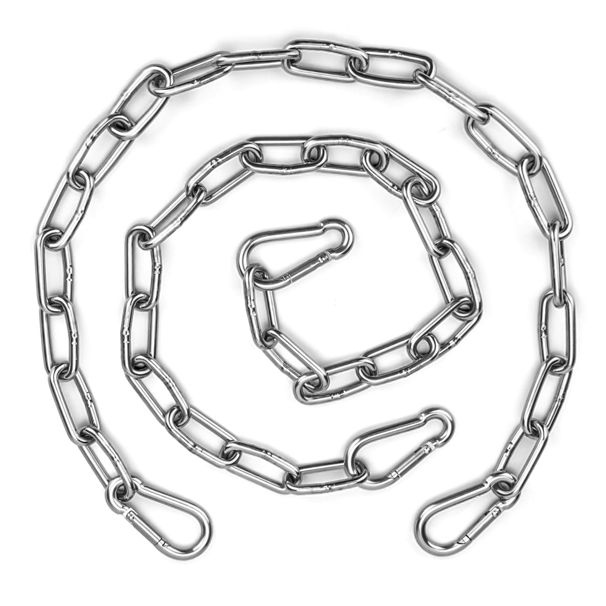 Syocsek 2 Pack Gate Chain Lock for Outdoor Fence with Carabiner - Image 1