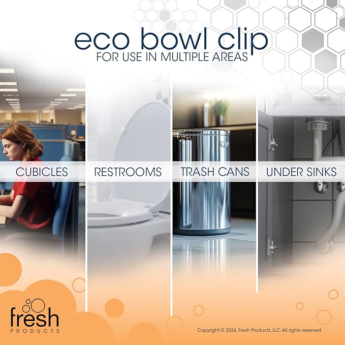 Fresh Products FRS EBC72 CBLBX Eco-Fresh Bowl Clip, Cotton Blossom, Blue (Pack of 12)