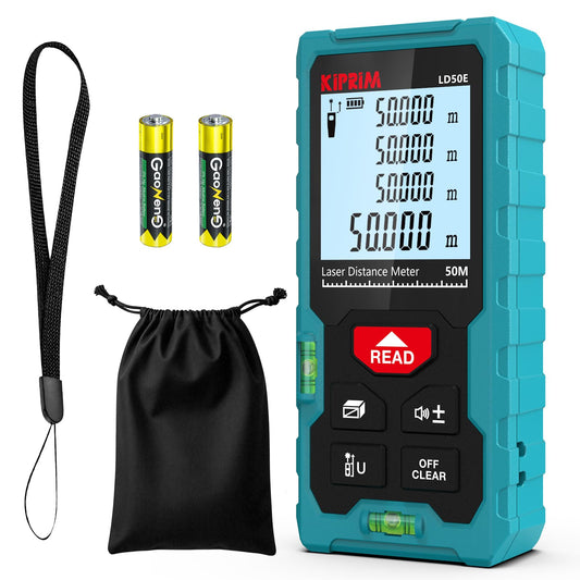 Kiprim LD50E Laser Distance Measure,165ft/50M - Image 1