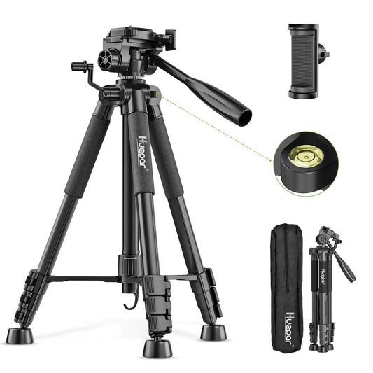 Huepar Tripod 50-inch Extendable Height Tripod Use | Travel Essentials - Image 1