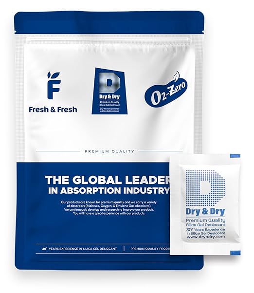Dry & Dry 5 Gram [200 Packets] Silica Gel Packets Silica Gel Desiccants, Silica Gel Packs - Rechargeable (Food Safe) Silica Gel Packets, Silica Packets