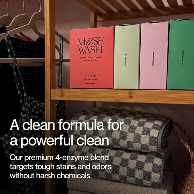 Laundry Detergent Sheets | Enzyme-Powered, Vegan, Paraben-Free | Luxury Scents | Plastic-Free, Eco-Friendly, Travel-Friendly Packaging (200 Loads - 4 Boxes, STARTER SET)