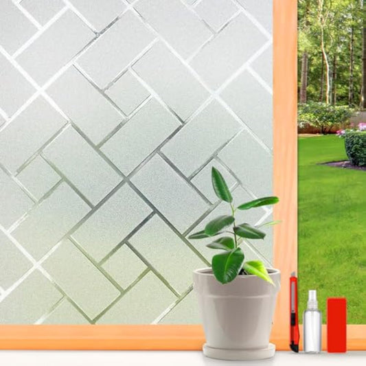 Frosted Glass Window Film Sun Blocking Window Tinting Film - Image 1