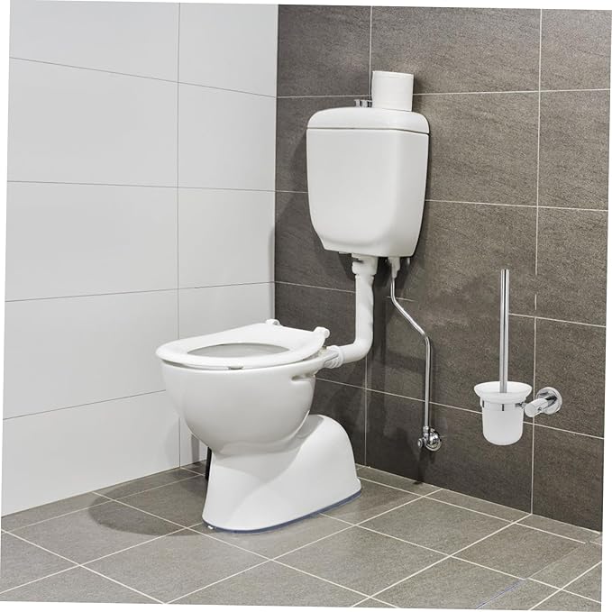 GLEAVI Stainless Steel Toilet Brush Set Wall Mount Brush Long Handle Home Cleaning Essential