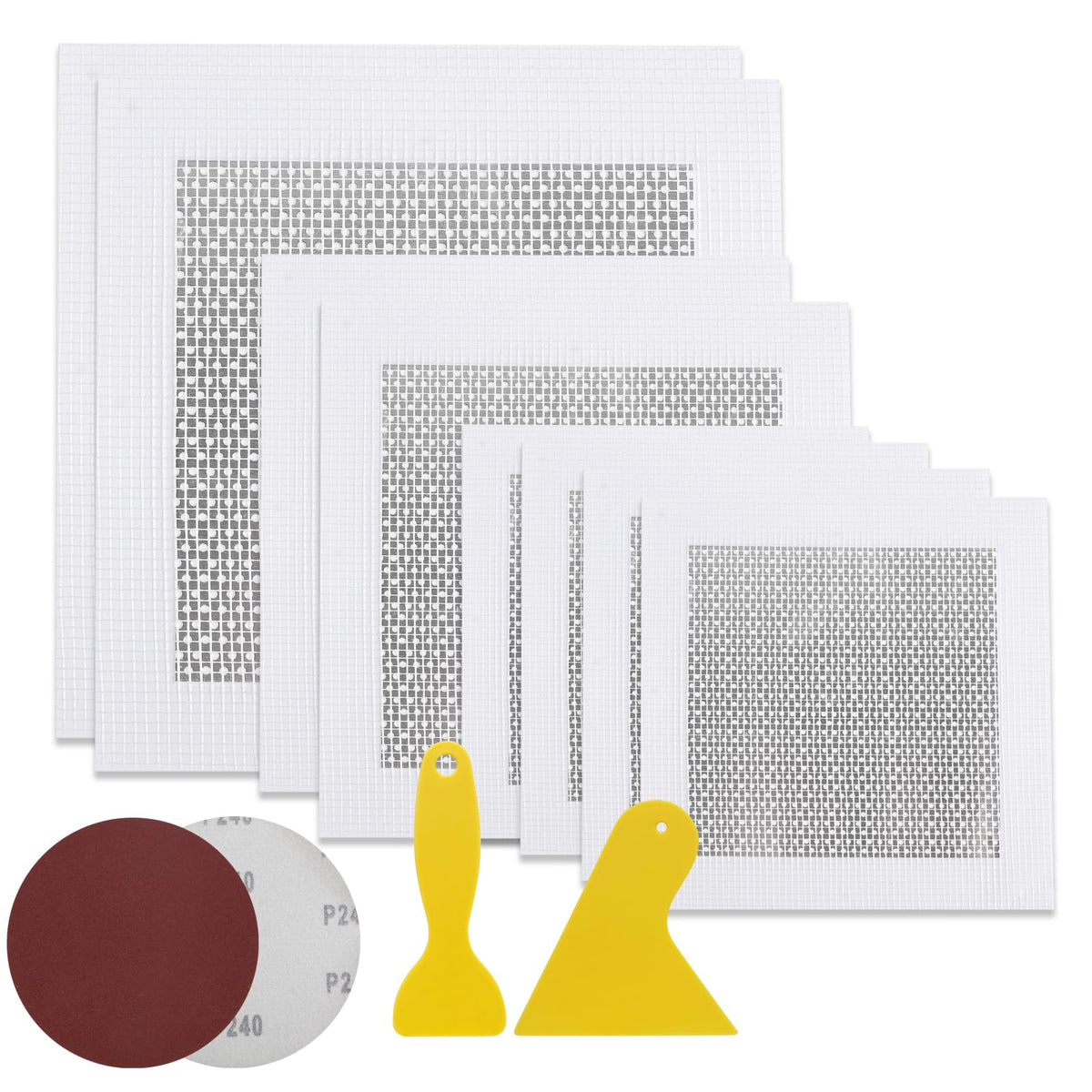 Romeda Drywall Patch Kit 11 Pack, 4/6/8 Inch Wall Patch | Home Repair - Image 1