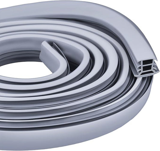 Flexible EPDM Rubber Strip (10 ft Long and 1-1/2 inch Wide, Suitable for 1-1/4“ to 1-1/2”) for Concrete Crack Repair and Replacement - Weather and Aging Resistant Expansion Joint Filler for Driveways