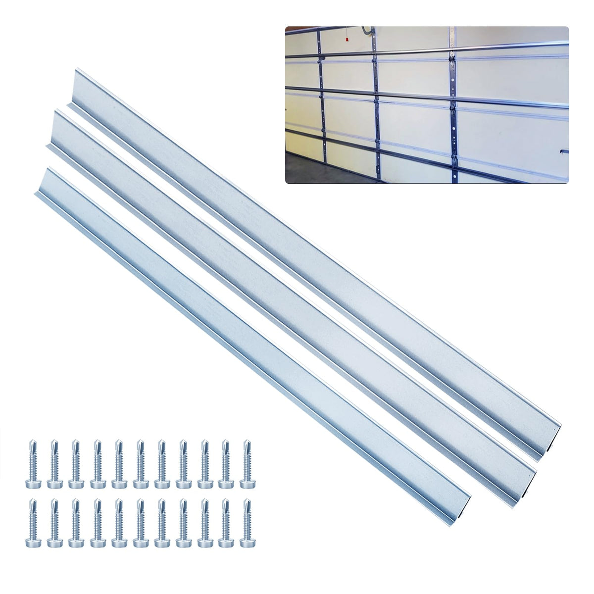 1 Set of 8FT Garage Door Strut Support Brace,8' | Tools & Home Repair - Image 1