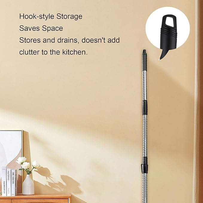 Electric Spin Scrubber, 7 in 1 Electric Scrubber, IPX7 Water Proof, 3 Speed Adjustable, Cordless Cleaning Brush Extension Handle 7 Replaceable Heads for Bathroom