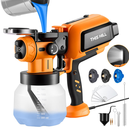 1500ML Paint Sprayer for House Painting, Electric Spray Gun - Image 1