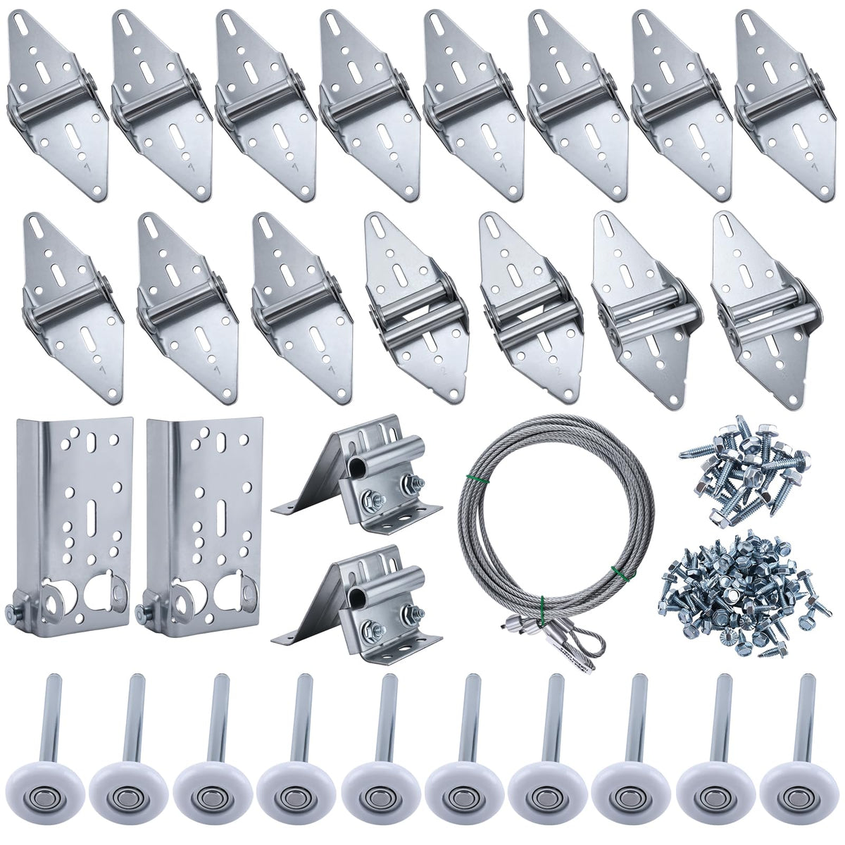 Garage Door Hardware Kit with Roller, Hinge - Image 1