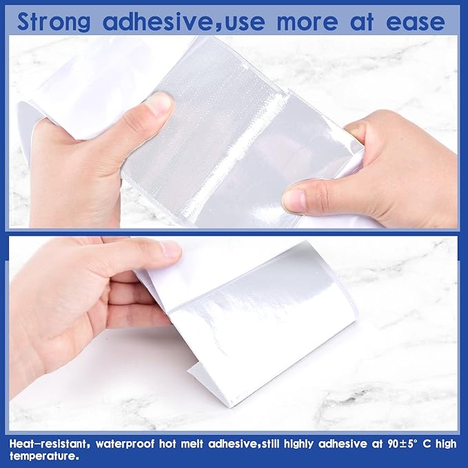 4 Inch x 18 Feet White Adhesive Hook Loop Tape Heavy Duty, Multi-Purpose Carpet Anti Slip Rug Gripper, Double Sided Hook Loop Rolls, Couch Cushion Grip, Bulk Sticky Straps Wall Hanging Strips