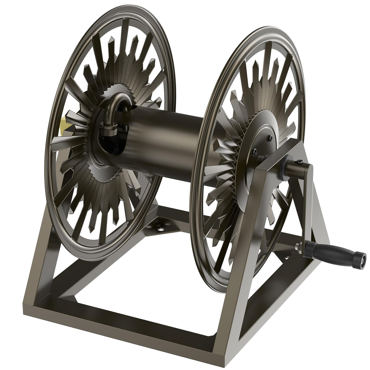 Wall/Floor Mount Hose Reel, Holds 200-Feet of 5/8-Inch Hose - Image 1