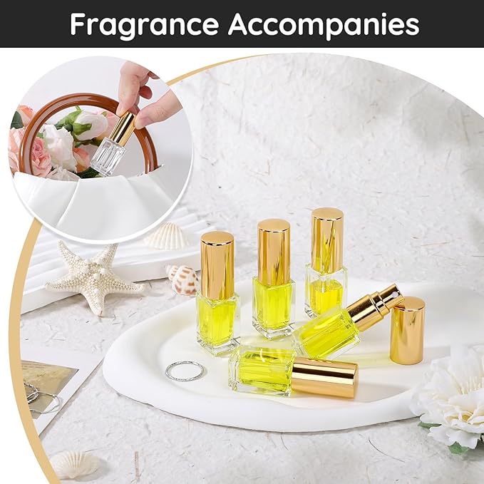 Segbeauty 40pcs 0.1oz Mini Perfume Bottles Empty, Travel Perfume Spray Bottle Refillable, 3ml Small Glass Travel Cologne Sprayer with Transfer Tool, Portable Fragrance Atomizer Glass Spray Bottles