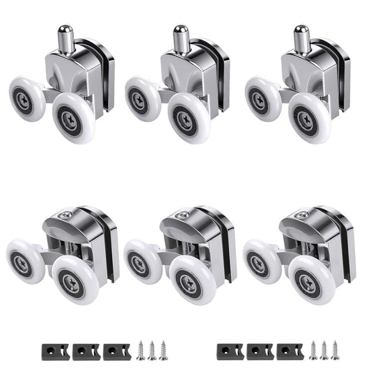 23mm Shower Door Roller 6Pcs Shower Door Rollers | Bathroom Essentials - Image 1