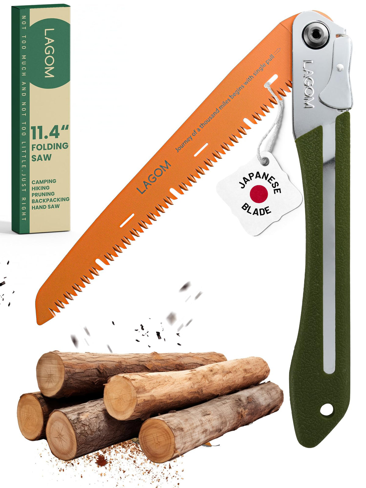 LAGOM Folding Pruning Saw | 11.4" Straight Blade | SK5 - Image 1