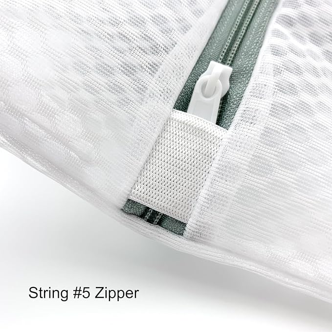 3PCS Heavy Duty Honeycomb Mesh Laundry Bags for Delicates - XL 12x16 Inch Lingerie Wash Bags with Rustproof Zippers, Tear-Resistant for Washing Machine & Dryer, Protect Bras/Socks/Underwear