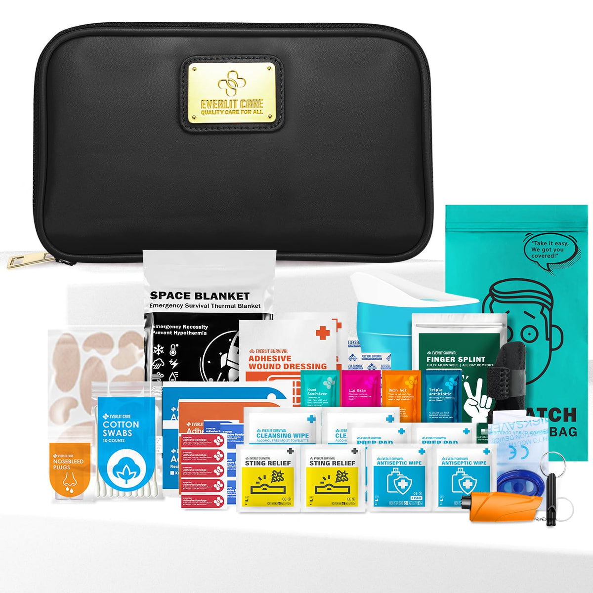 EVERLIT CARE Car First Aid Kit with Emergency Supplies - Image 1